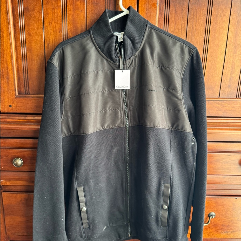 Calvin Klein Men's Black and Gray Jacket